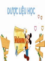 SẮC KÝ LỚP MỎNG DƯỢC LIỆU CHỨA SAPONIN
