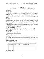 Giáo án Vật lý 10 bài 33: Các nguyên lí của nhiệt động lực học