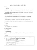 Giáo án Vật lý 10 bài 5: Chuyển động tròn đều