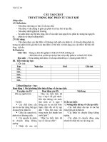 Giáo án Vật lý 10 bài 28: Cấu tạo chất.Thuyết động học phân tử chất khí