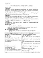 Giáo án Vật lý 10 bài 33: Các nguyên lí của nhiệt động lực học