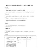 Giáo án Vật lý 10 bài 11: Lực hấp dẫn. Định luật vạn vật hấp dẫn