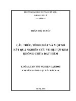 Cấu trúc, tính chất và một số kết quả nghiên cứu về hệ hợp kim không chứa đất hiếm (2018)