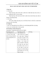 Giáo án Vật lý 10 bài 34: Chất rắn kết tinh. Chất rắn vô định hình