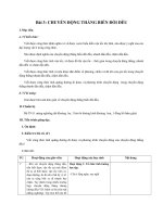 Giáo án Vật lý 10 bài 3: Chuyển động thẳng biến đổi đều