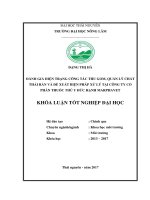 Đánh giá hiện trạng công tác thu gom, quản lý chất thải rắn và đề xuất biện pháp xử lý tại Công ty Cổ phần thuốc thú y Đức Hạnh Marphavet (Khóa luận tốt nghiệp)