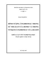 Hình tượng nhân vật ăngdromac trong sử thi iliat của home và trong vở kịch cùng tên của j raxin