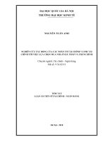 Nghiên cứu tác động của các nhân tố tài chính và phi tài chính tới việc lựa chọn mua nhà ở giá thấp và trung bình tt