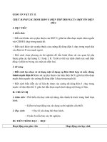 Giáo án Vật lý 11 bài 12: Thực hành: Xác định suất điện động và điện trở trong của một pin điện hóa