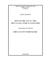 Khảo sát hiệu ứng từ điện trên vật liệu tổ hợp từ giảo áp điện
