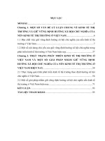 Luận văn giữ vững định hướng xã hội chủ nghĩa của nền kinh tế thị trường ở việt nam hiện nay