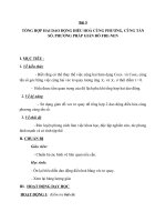 Giáo án Vật lý 12 bài 5: Tổng hợp hai dao động điều hòa cùng phương, cùng tần số. Phương pháp giản đồ Frenen