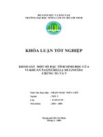 KHẢO SÁT MỘT SỐ ĐẶC TÍNH SINH HỌC CỦA VI KHUẨN PASTEURELLA MULTOCIDA CHỦNG TG VÀ V
