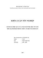 ĐÁNH GIÁ HIỆU QUẢ CỦA CHẤT HẤP PHỤ ĐỘC TỐ NẤM MỐC KLINOFEED TRONG THỨC ĂN HEO NÁI SINH SẢN