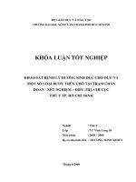 KHẢO SÁT BỆNH LÝ ĐƯỜNG SINH DỤC CHÓ ĐỰC VÀ MỘT SỐ LOẠI BƯỚU TRÊN CHÓ TẠI TRẠM CHẨN ĐOÁN  XÉT NGHIỆM – ĐIỀU TRỊ, CHI CỤC THÚ Y TP. HỒ CHÍ MINH