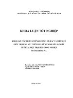KHẢO SÁT CÁC TRIỆU CHỨNG ĐƯỜNG HÔ HẤP VÀ HIỆU QUẢ ĐIỀU TRỊ BỆNH NÀY TRÊN HEO TỪ SƠ SINH ĐẾN 94 NGÀY TUỔI TẠI MỘT TRẠI HEO CÔNG NGHIỆP Ở TỈNH ĐỒNG NAI