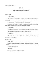 Giáo án Vật lý 12 bài 10: Đặc trưng vật lí của âm