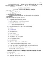 De cuong giao trinh môn Tâm lí khách du lịch (bản chính thức)