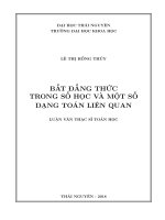 Bất đẳng thức trong số học và một số dạng toán liên quan (LV thạc sĩ)