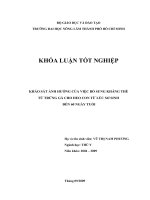 KHẢO SÁT ẢNH HƯỞNG CỦA VIỆC BỔ SUNG KHÁNG THỂ TỪ TRỨNG GÀ CHO HEO CON TỪ LÚC SƠ SINH ĐẾN 60 NGÀY TUỔI Họ