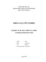 TÌM HIỂU VỀ SỰ PHÁT TRIỂN CỦA NHÍM TẠI MỘT SỐ HỘ CHĂN NUÔI