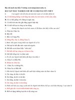 NGÂN HÀNG câu hỏi TRẮC NGHIỆM LỊCH sử 11