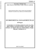 CONSTRUCT CENTRALIZED WASTE WATER TREATMENT SYSTEM WITH CAPACITY 2.000 M3/DAY AT NHON TRACH 3 INDUSTRIAL PARK - PHASE 2 (MODULE 2)
