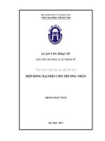 Hợp đồng đại diện cho thương nhân 