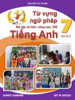 Từ vựng, ngữ pháp, bài tập anh 7 kì 2 (full) 