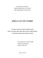 ỨNG DỤNG CÔNG CỤ TRUYỀN THÔNG NHẰM NÂNG CAO NHẬN THỨC HỌC SINH VỀ BẢO VỆ MÔI TRƯỜNG TẠI TRƯỜNG THCS HAI BÀ TRƯNG TP.HCM   Xem nội dung đầy đủ tại: https://123doc.org/document/5070671-nguyen-tan-phu.htm