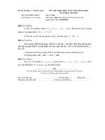 Đề thi chọn HSG cấp tỉnh lớp 12 THPT môn Toán năm 20162017 (Vòng 2)