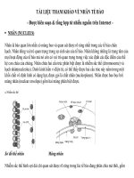 TÀI LIỆU THAM KHẢO VỀ NHÂN TẾ BÀO