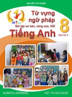 Từ vựng, ngữ pháp, bài tập anh 8 học kì 2 (full) 