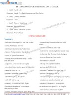 ĐỀ CƯƠNG ôn tập GIỮA HKI TIẾNG ANH 12 cơ bản 