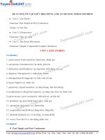 ĐỀ CƯƠNG ôn tập GIỮA HKI TIẾNG ANH 12 CHƯƠNG TRÌNH THÍ điểm 