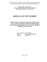Xử lý nước thải phương pháp kỵ khí có thu hồi khí sinh học nhà máy chế biến tinh bột sắn Hùng Duy