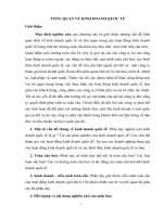 Bài giảng môn học Kinh doanh quốc tế