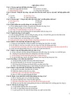 CÂU hỏi TRẮC NGHIỆM THEO TỪNG bài   môn GDCD 9