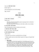 GIÁO ÁN TÔI YÊU EM