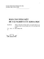 Điều tra kiến thức, thái độ, hành vi của người chăm sóc trẻ về phòng tránh tai nạn thương tích trẻ em tại huyện Hải Lăng