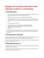 Phương pháp truyền phát tín hiệu (signaling) và ngắt từ xa (intertripping)
