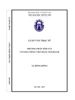 Phương pháp tóm tắt văn bản tiếng việt bằng textrank 