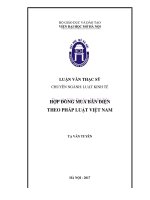 Hợp đồng mua bán điện theo pháp luật việt nam 