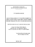 Quản lý hoạt động tư vấn hướng nghiệp tại trung tâm kỹ thuật tổng hợp   hướng nghiệp tỉnh phú thọ đáp ứng yêu cầu của đổi mới giáo dục 