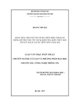 Khai thác một số ứng dụng trên điện thoại di động hỗ trợ ôn tập và kiểm tra kiến thức khi thi sát hạch lái xe trên nền tảng IOS 