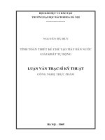 Tính toán thiết kế chế tạo máy bán nước giải khát tự động 