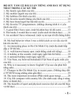 122 bài luận tiếng Anh hay sử dụng nhất trong các kỳ thi