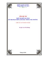 Bài mẫu Báo cáo nghien cuu khoa học lĩnh vực kỉ thuật điện cơ khí