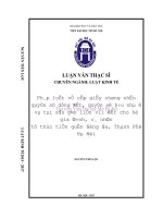 Hoàn thiện pháp luật về cấp giấy chứng nhận quyền sử dụng đất, quyền sở hữu nhà ở và tài sản khác gắn liền với đất cho hộ gia đình, cá nhân từ thực tiễn quận đống đa  
