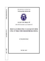 Pháp luật đình công và giải quyết đình công từ thực tiễn thành phố hải phòng  